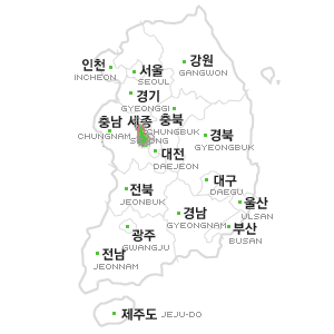 세종 매장 지역 지도